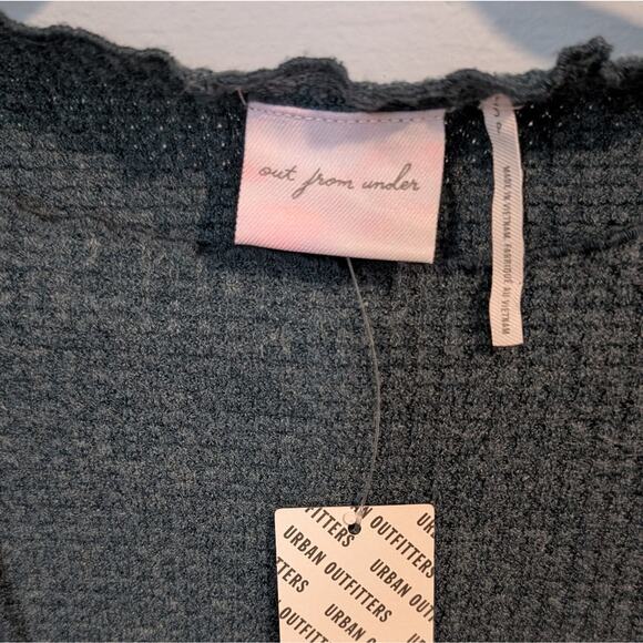 Urban Outfitters Green Fitted Crop Blouse - Picture 3 of 3